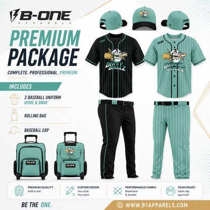 Custom Baseball Uniform Premium Package – Complete Home & Away Team Set