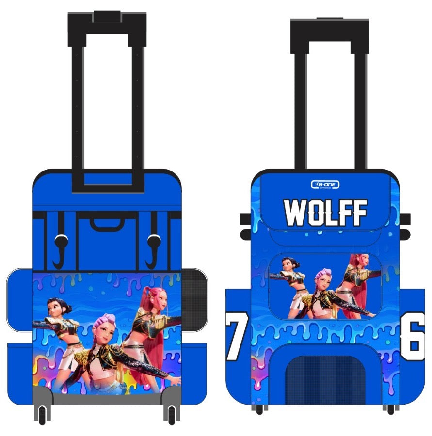 Custom Pro Rolling Bat Bag wolf