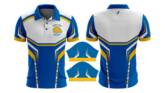 Polo shirt Blue and white Albany state