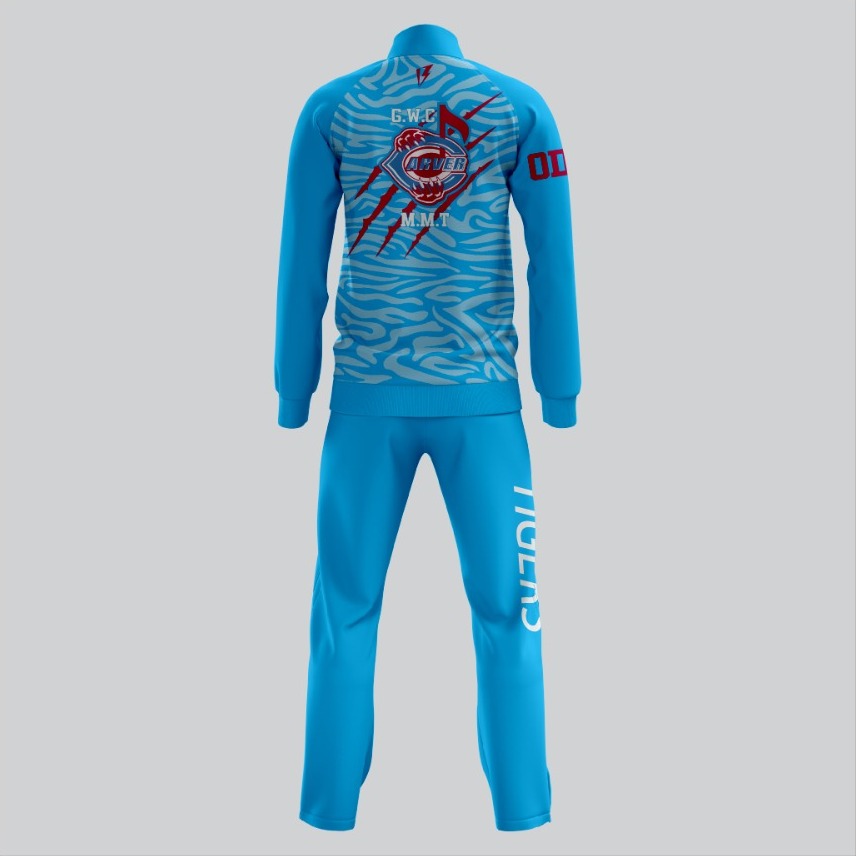 Carver Blue  warmup suit sublimation light weight top and bottom by SRJ (Copy)