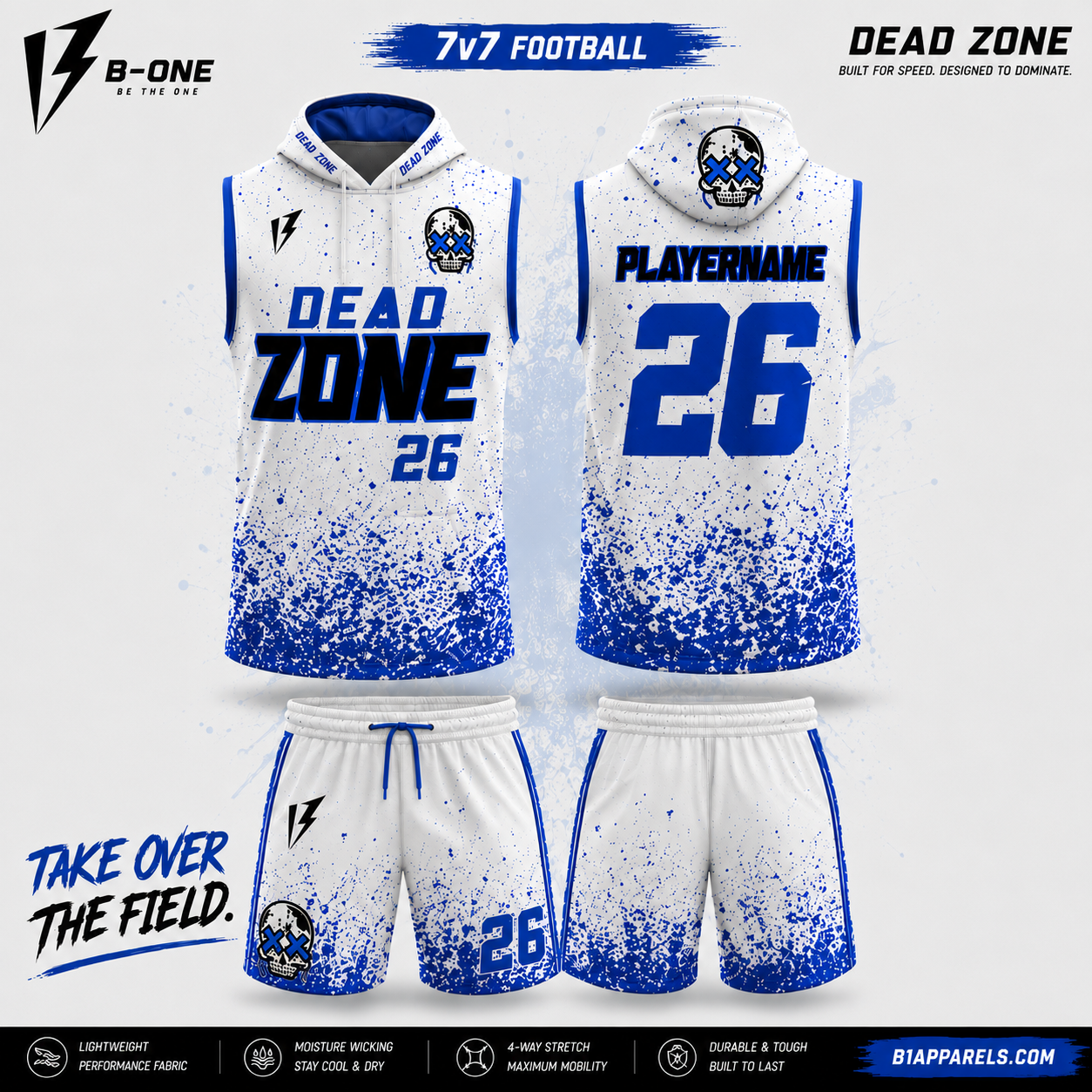 Dead Zone Custom 7v7 Flag Football Uniform – Pro-Style Performance Set