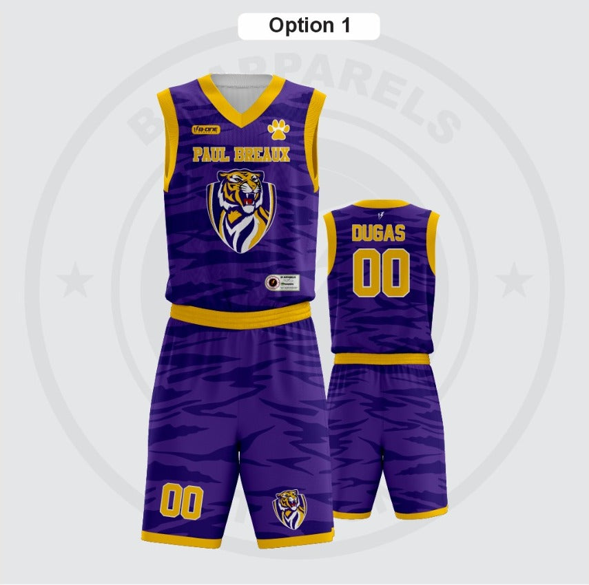 Paul Breaux Reversible Basketball Uniform