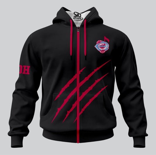 Team CARVER Custom Sublimation Hooded Shirt by SRJ