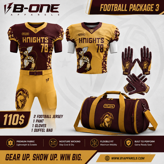 Custom Football Uniform Package | Elite 5-Piece Team Gear Set