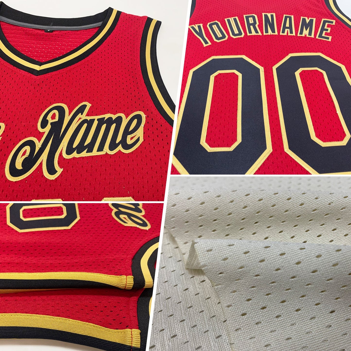 Custom Cream Black Orange-Old Gold Authentic Throwback Basketball Jersey