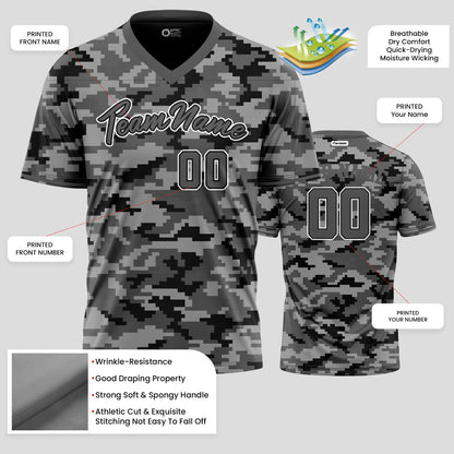 Custom Black and Dark Grey High-Quality Performance T-Shirts