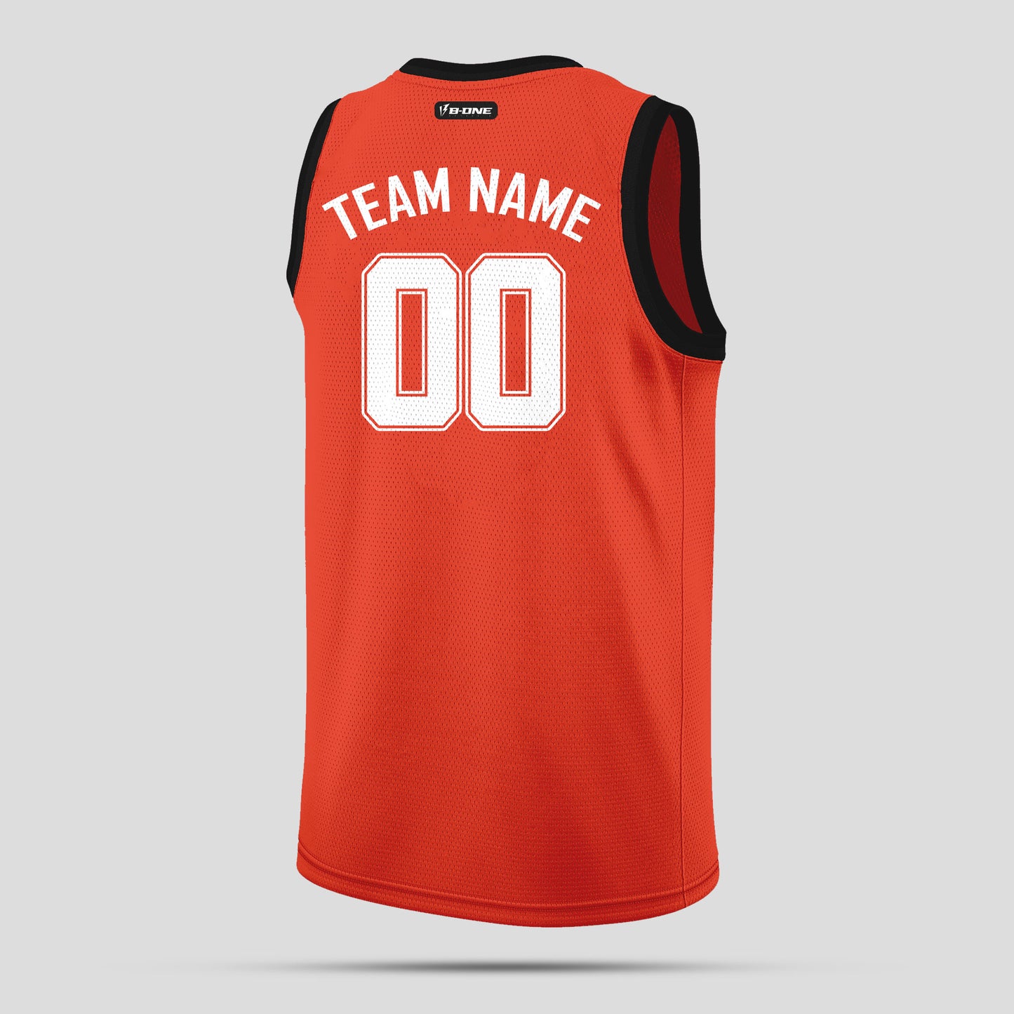 Custom Black, White, and Orange Basketball Jerseys – Team Uniforms