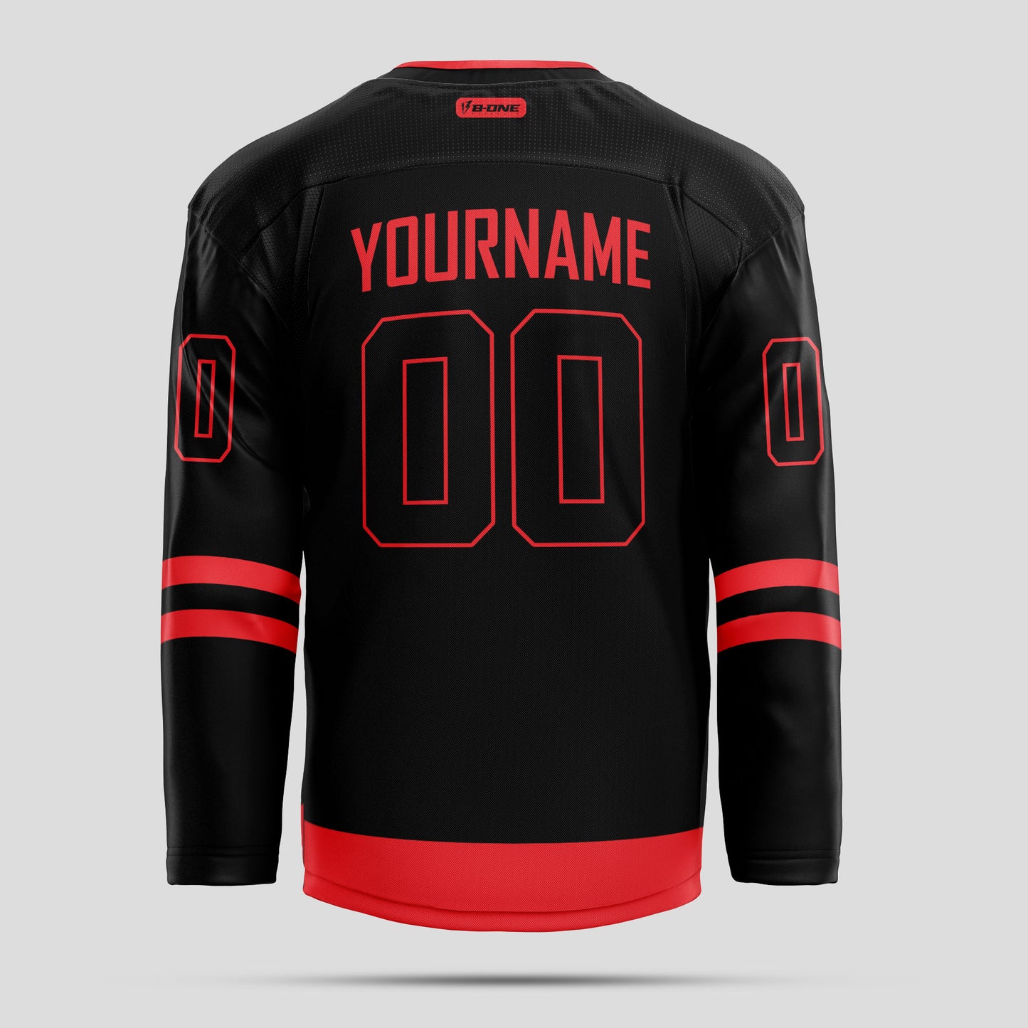 Custom Christmas Red and Black Pattern Ice Hockey Jersey - Premium Quality & Personalized