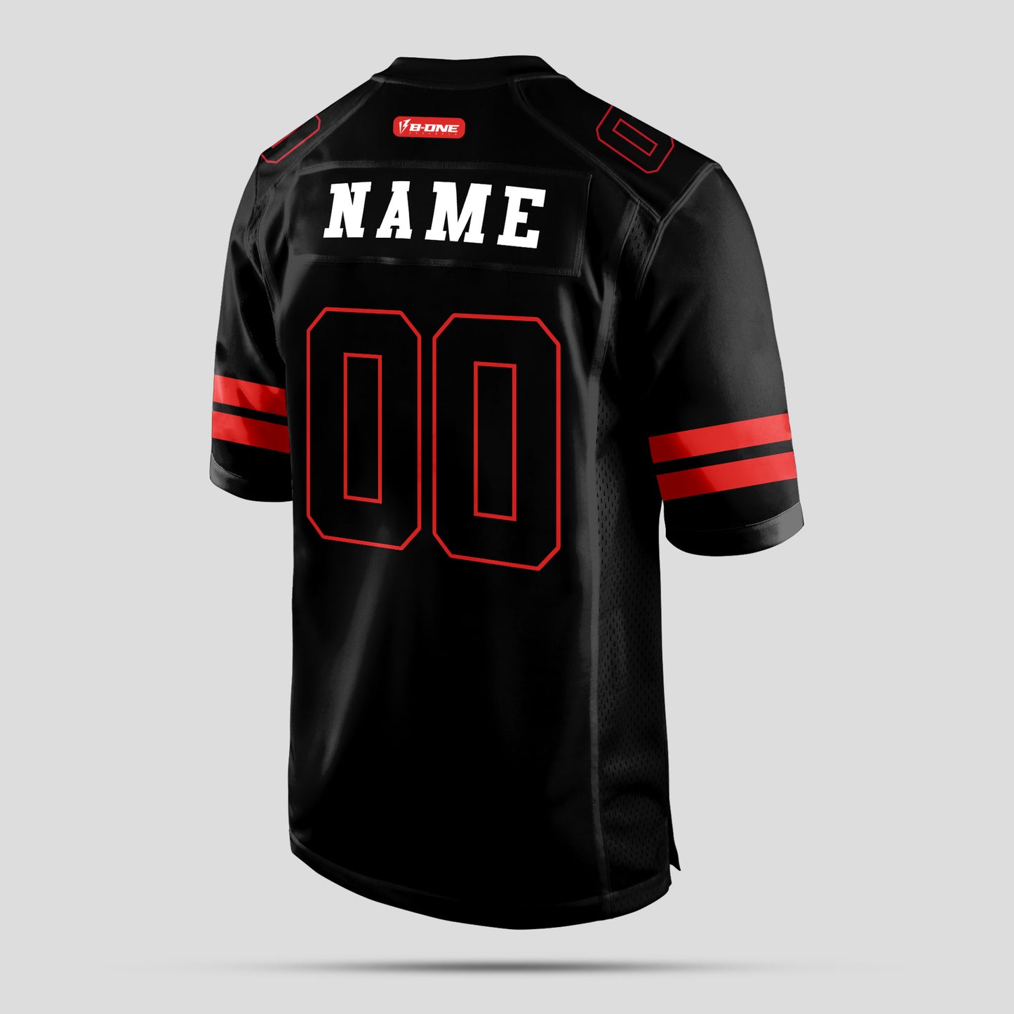 Custom Club Team Black and Red Football Jersey – Premium Team Sportswear