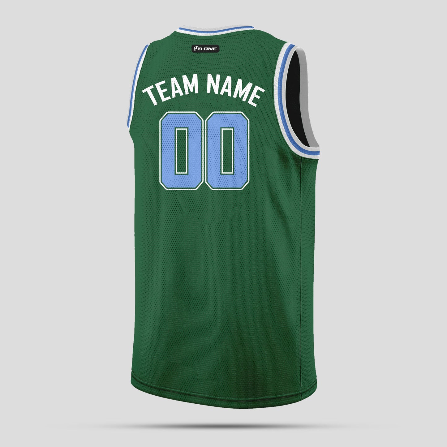 Custom Blue and Green Basketball Jerseys – Club Team Uniforms