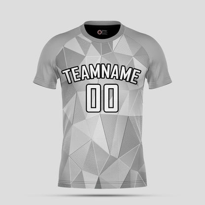 Custom Club Team Name Soccer Jerseys – Gray Pattern Personalized Uniforms