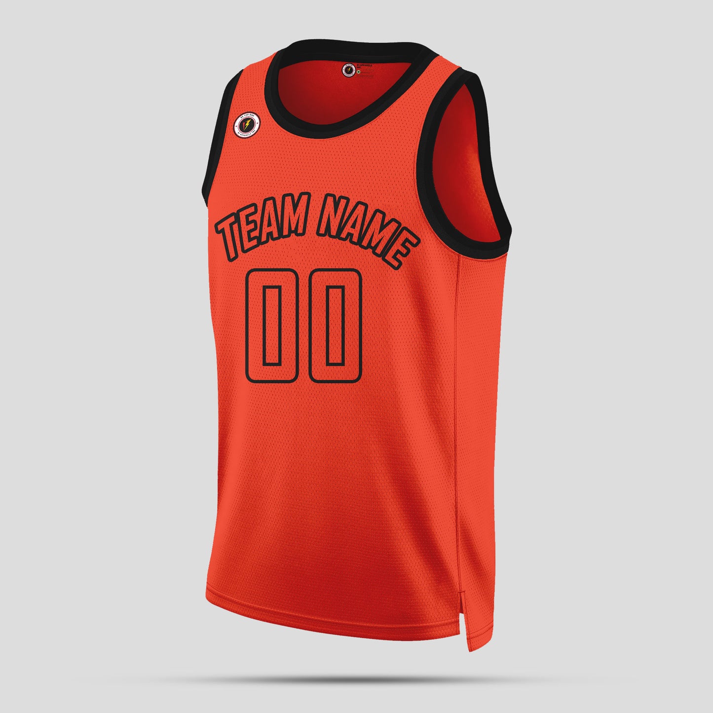 Custom Club Team Name Orange and Black Basketball Jerseys