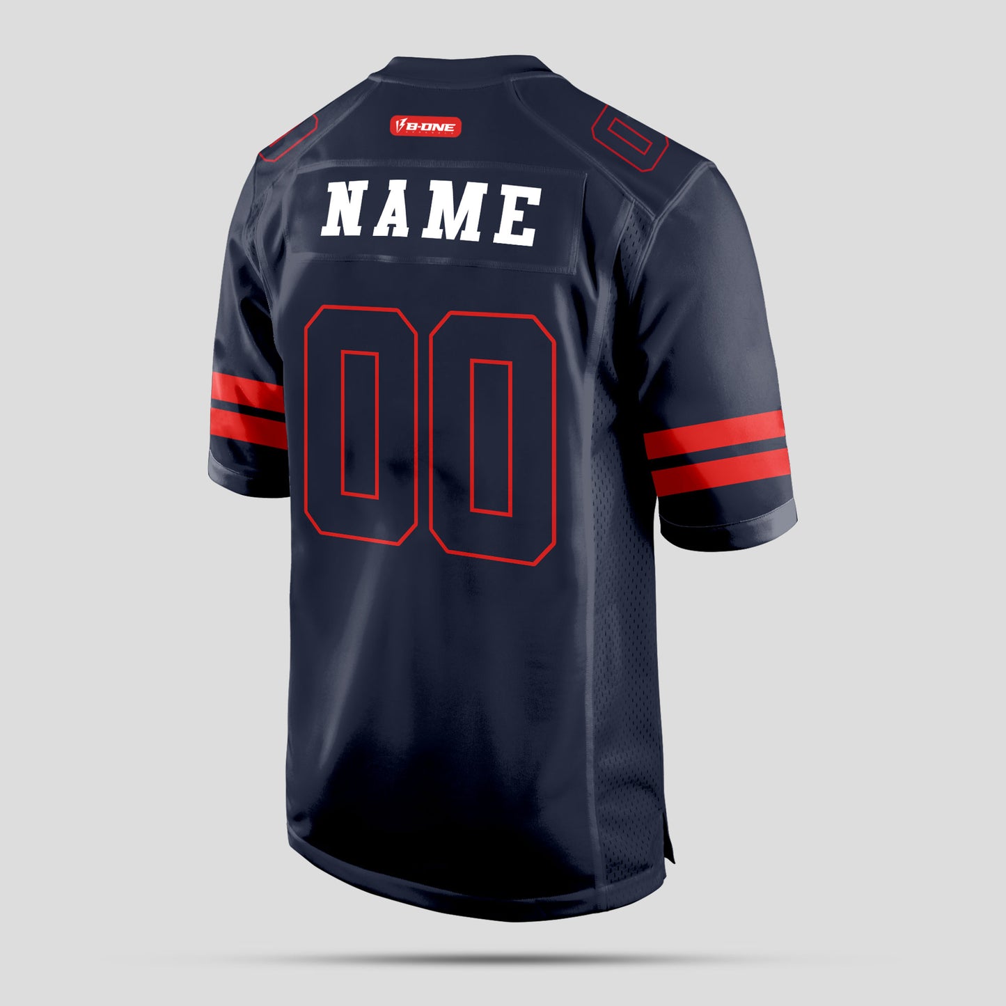 Custom Club Team Navy Blue and Red Football Jersey – Premium Personalized Sportswear