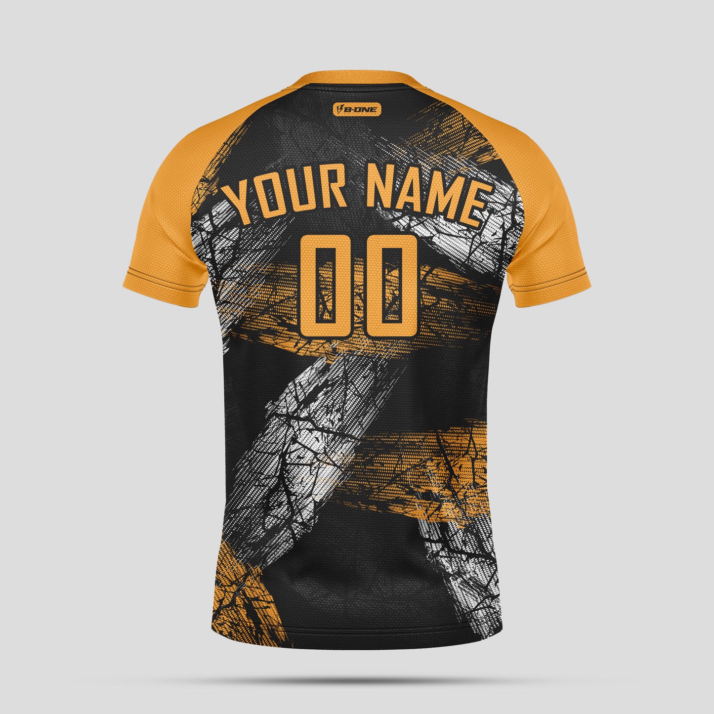 Custom Club Team Soccer Jerseys – Black & Yellow with Player Numbers