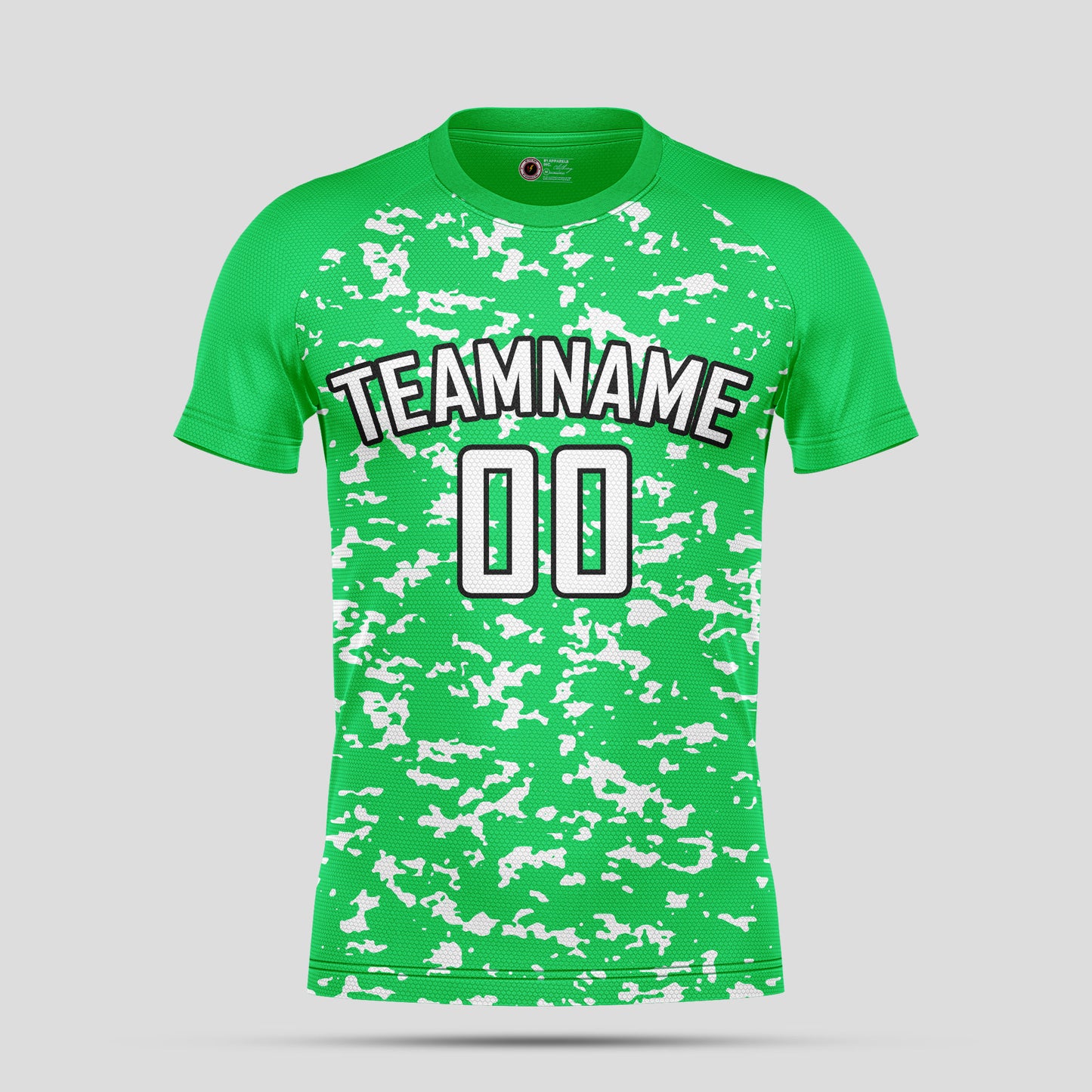 Custom Club Team Number Soccer Jerseys – Light Green & White Personalized Uniforms