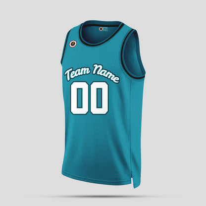 Custom Club Team Number Teal & White Basketball Jerseys – Personalized & Stylish