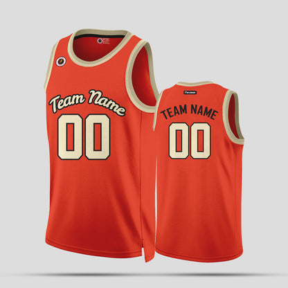 Custom Orange and Gold Basketball Jerseys – Club Team Uniforms