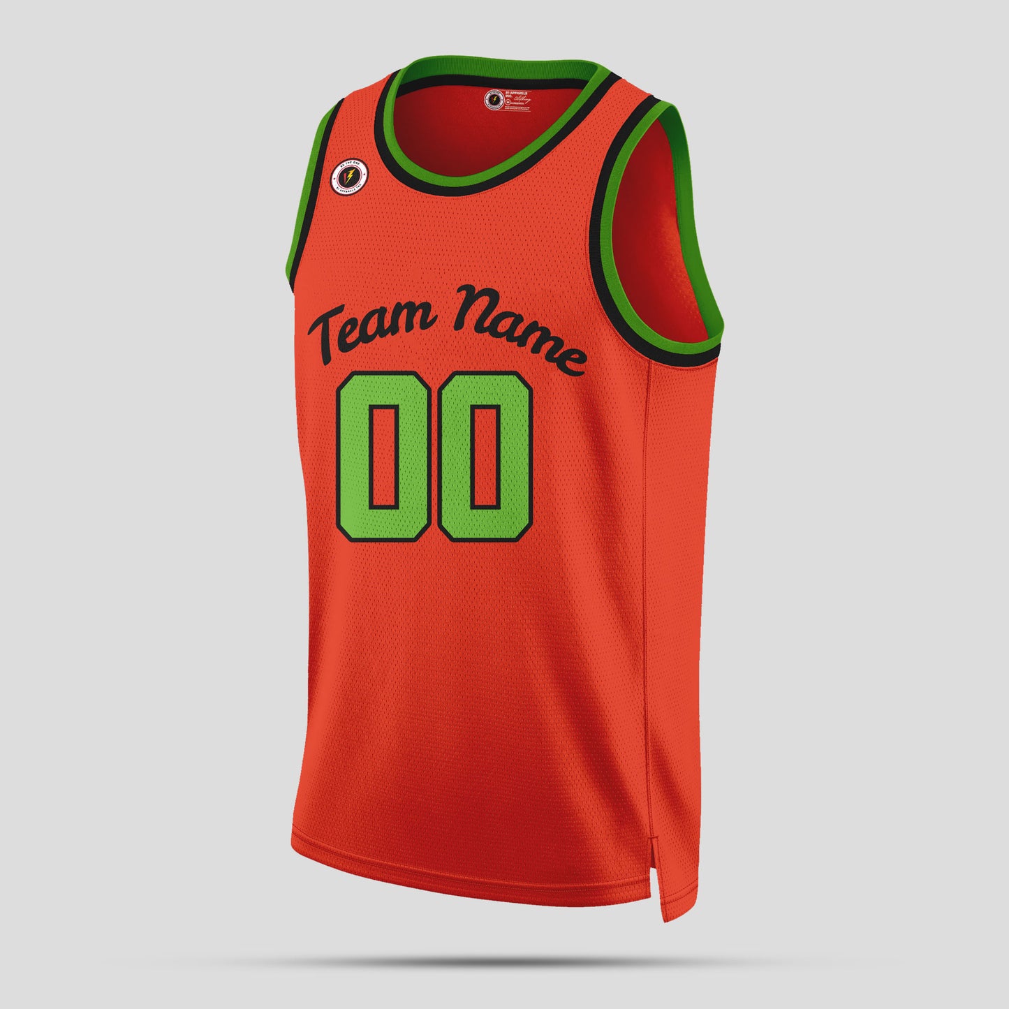 Custom Orange and Green Basketball Jerseys – Club Team Uniforms