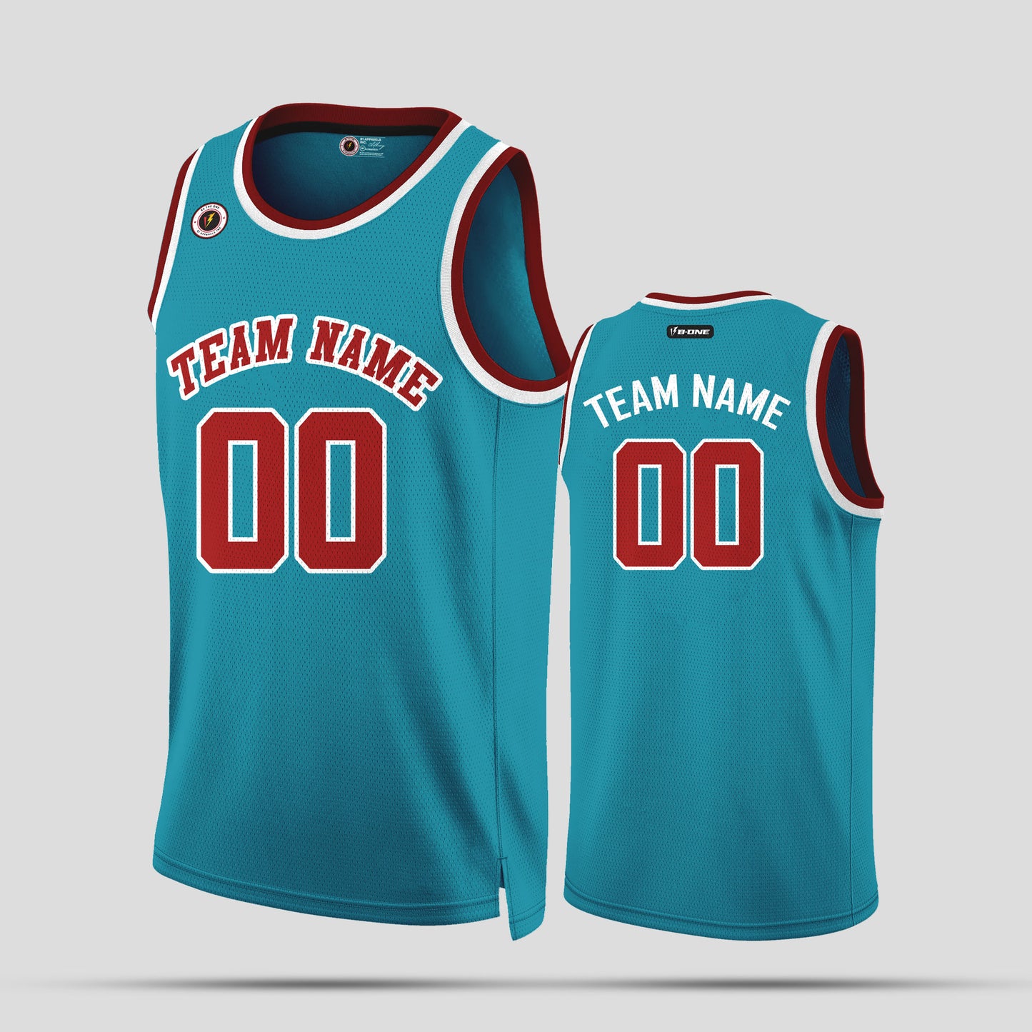 Custom Club Team Teal, Orange & White Basketball Jerseys – Vibrant & Personalized