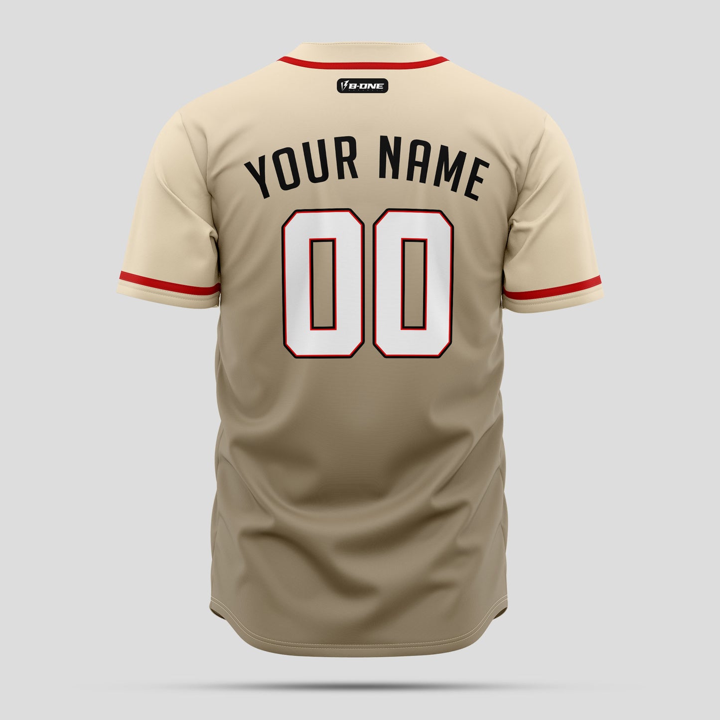 Custom Cream Gradient Red Baseball Jersey - Premium Team Gear