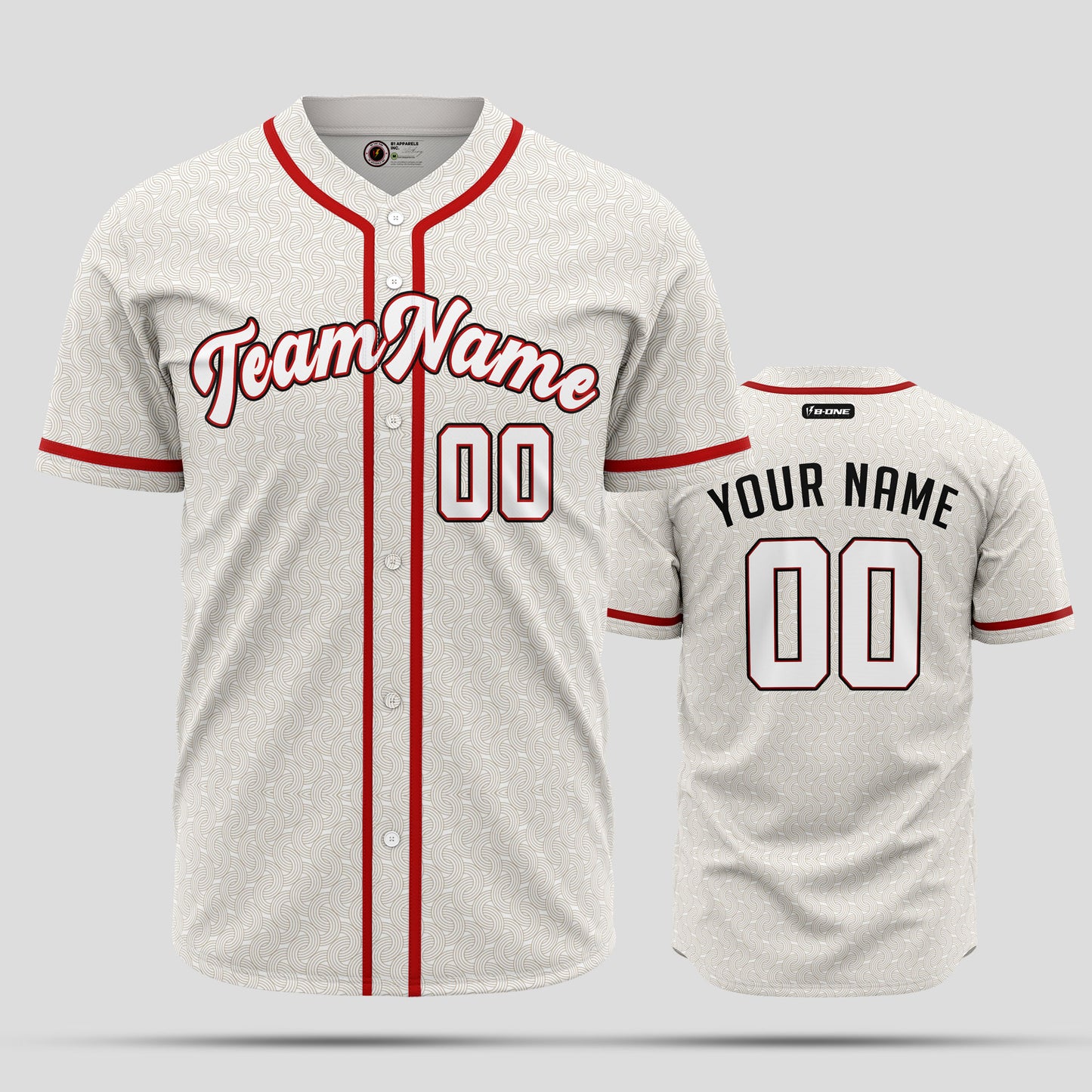 Custom Cream Red Baseball Jersey - Premium Team Uniform