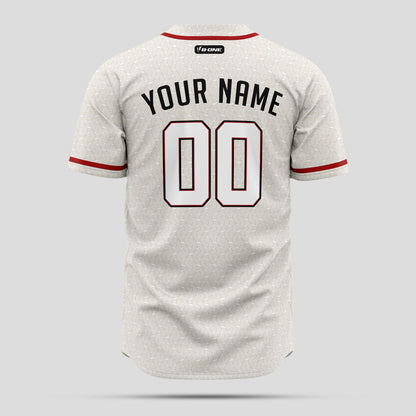 Custom Cream Red Baseball Jersey - Premium Team Uniform