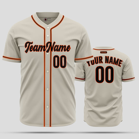 Custom Cream Red and Black Baseball Jersey - Superior Team Apparel