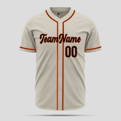 Custom Cream Red and Black Baseball Jersey - Superior Team Apparel