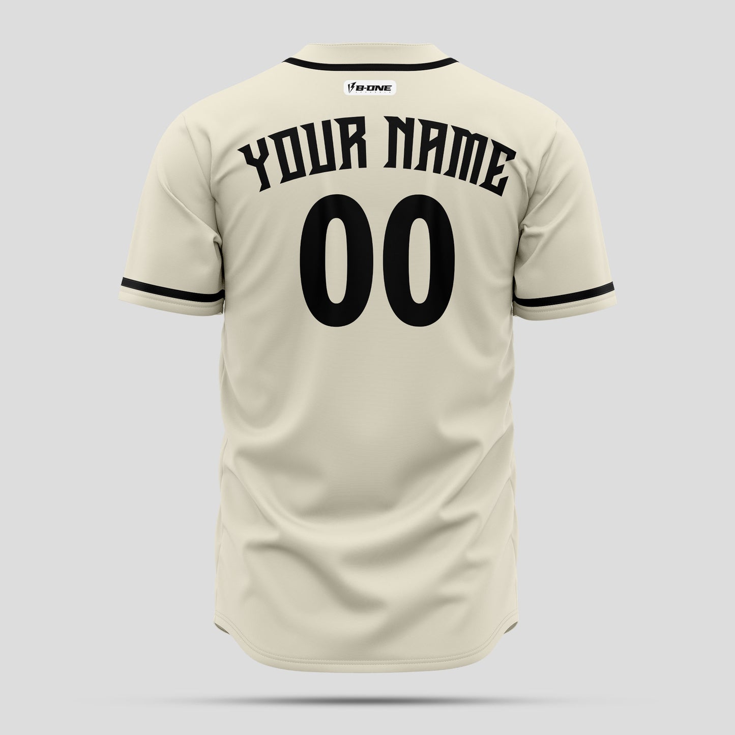 Custom Cream and Black Baseball Jersey - Premium Team Gear