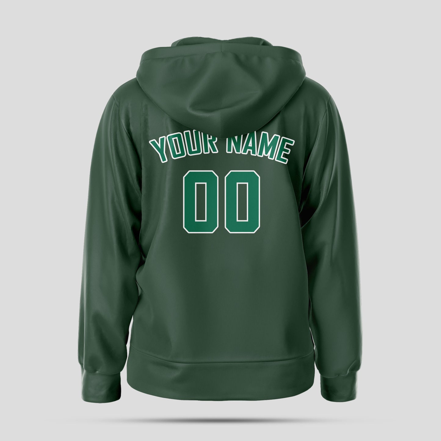 Custom Design Mens Light Green Pullover Hoodie Sweatshirt