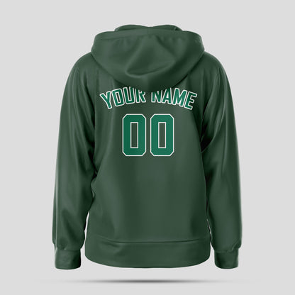 Custom Design Mens Light Green Pullover Hoodie Sweatshirt