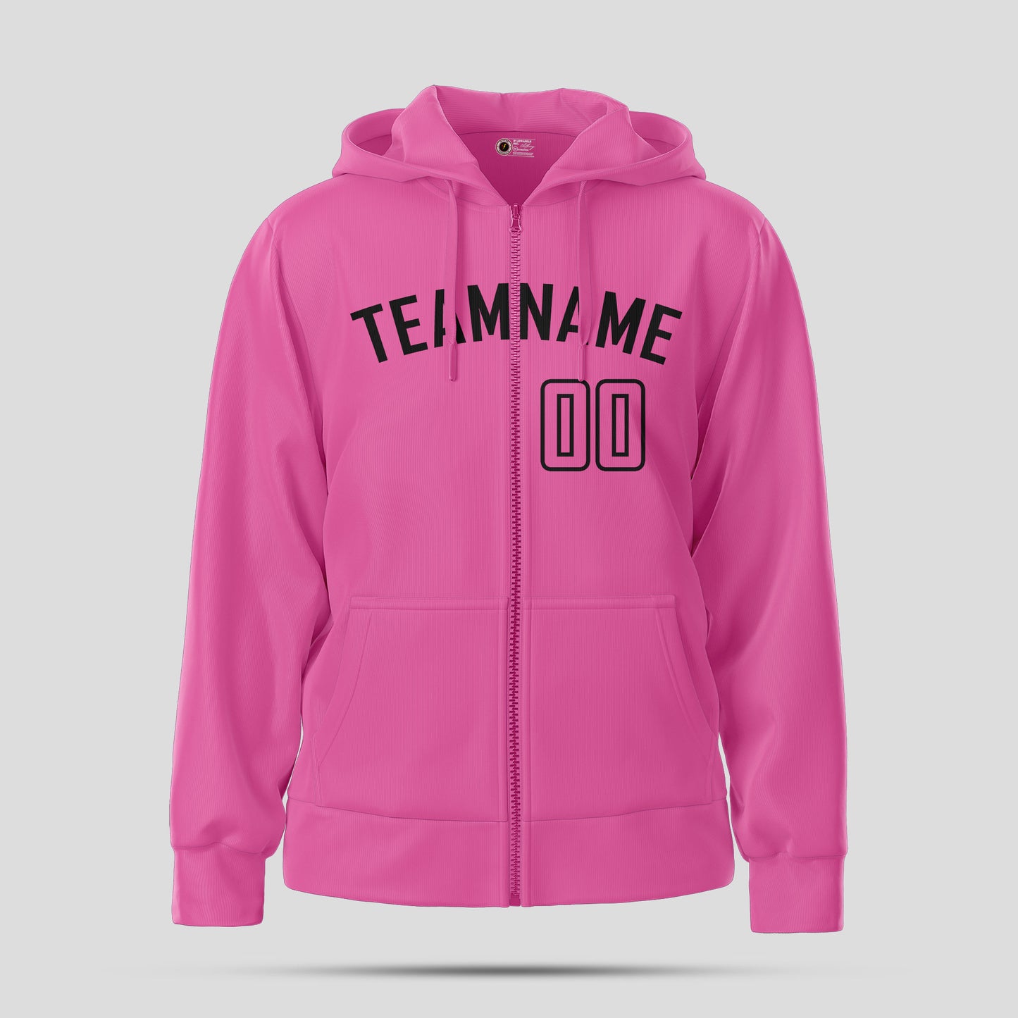 Custom Design Premium Pink & Black Pullover Hooded Sweatshirts