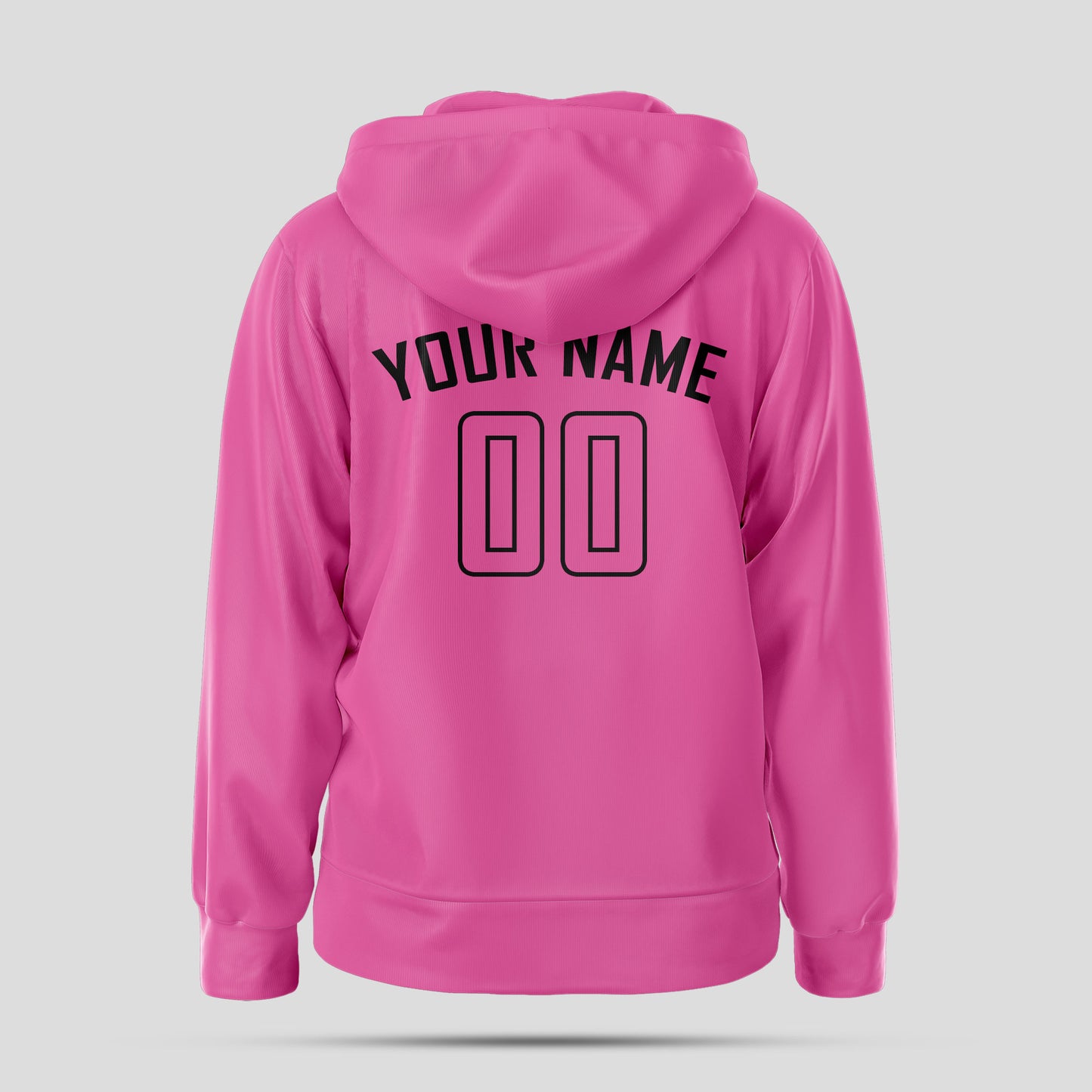 Custom Design Premium Pink & Black Pullover Hooded Sweatshirts