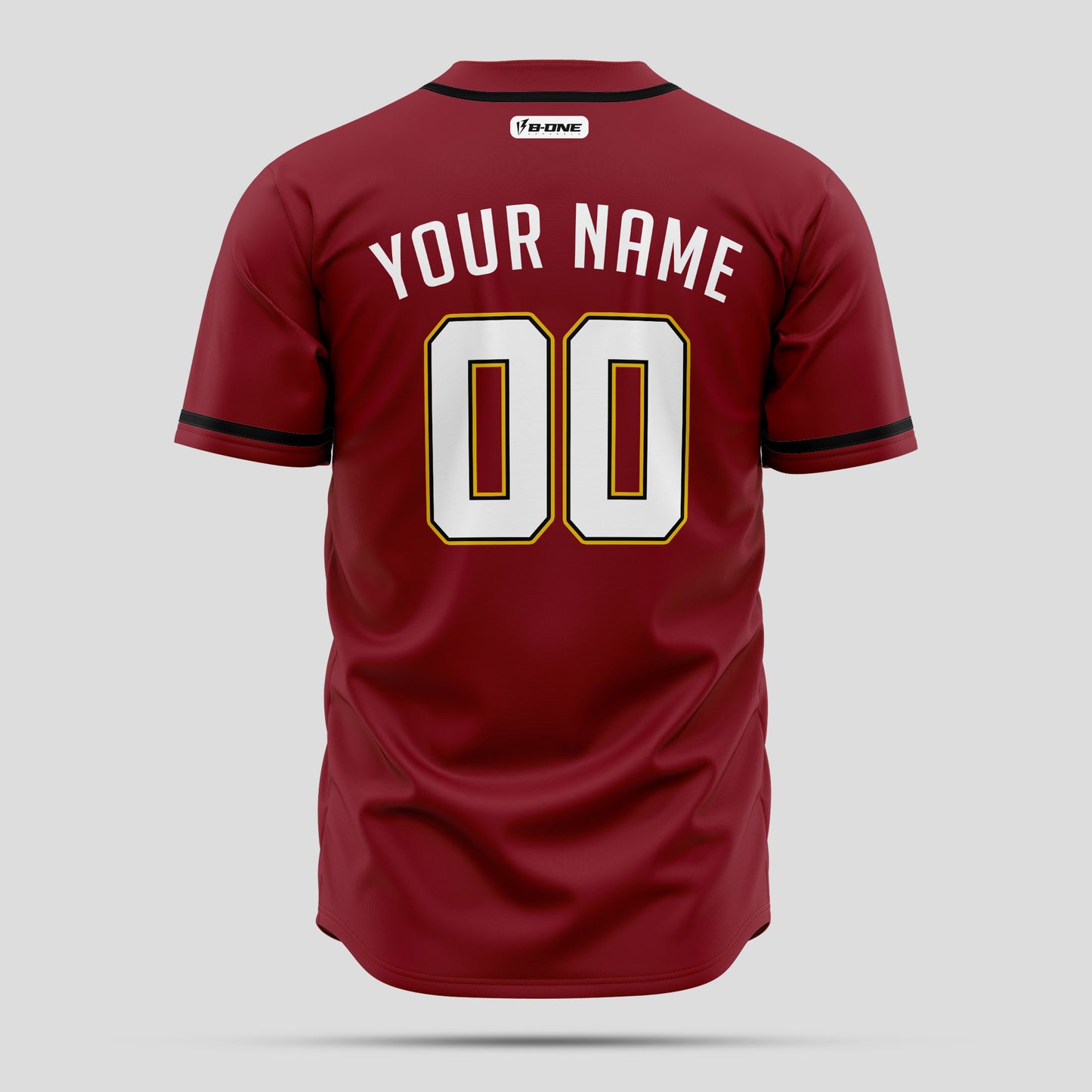 Custom Fashion Maroon & White Authentic Baseball Jersey