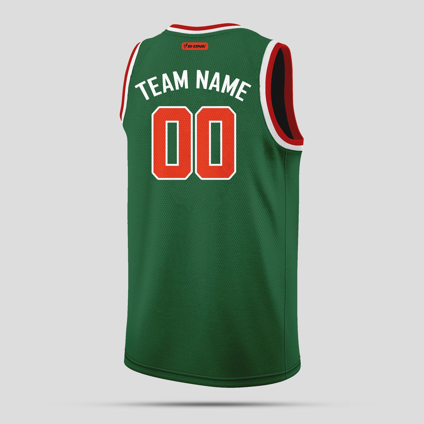 Custom Green, Orange, and White Basketball Jerseys – Club Team Uniforms