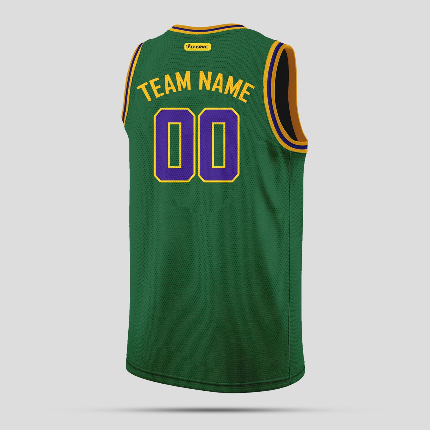 Custom Green, Purple, and Yellow Basketball Jerseys – Vibrant Team Uniforms