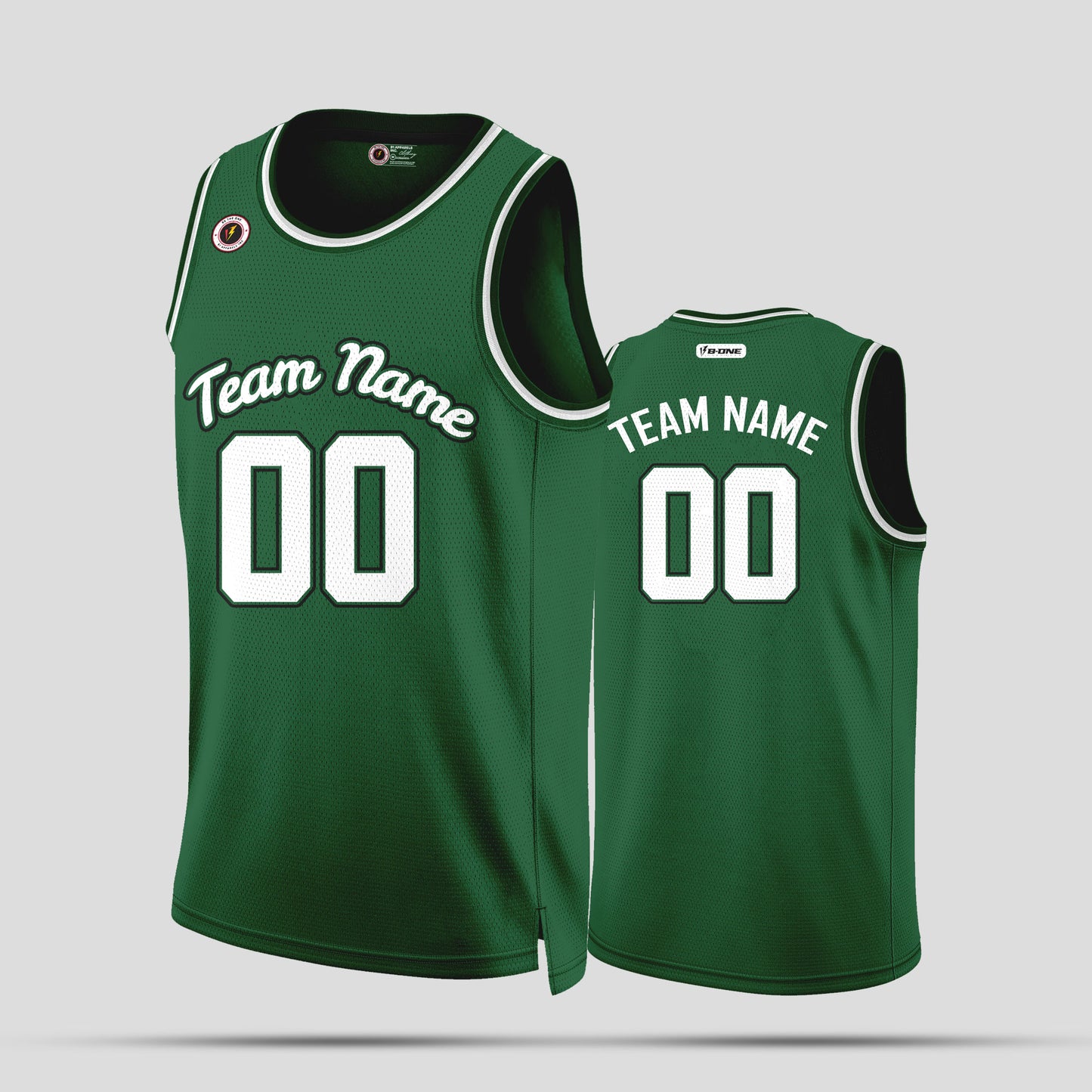 Custom Green and White Basketball Jerseys – Club Team Uniforms