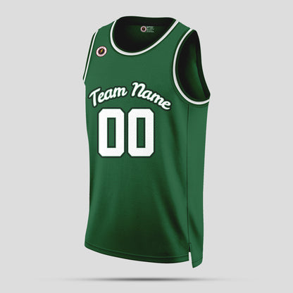 Custom Green and White Basketball Jerseys – Club Team Uniforms