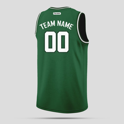 Custom Green and White Basketball Jerseys – Club Team Uniforms