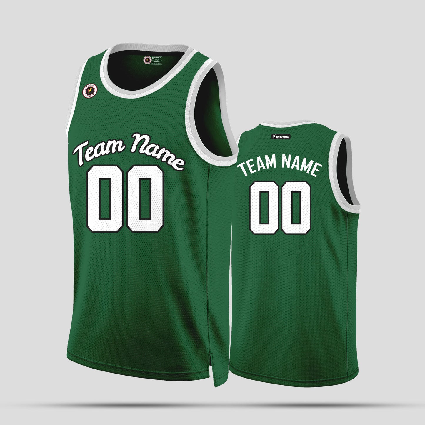 Custom Green and White Basketball Jerseys – Club Team Number Uniforms