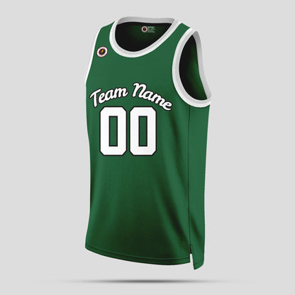 Custom Green and White Basketball Jerseys – Club Team Number Uniforms