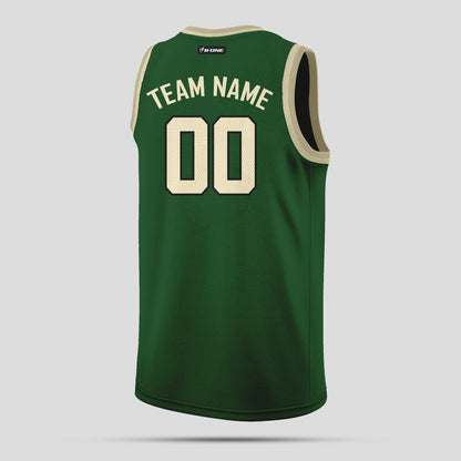 Custom Green and Yellow Basketball Jerseys – Club Team Uniforms