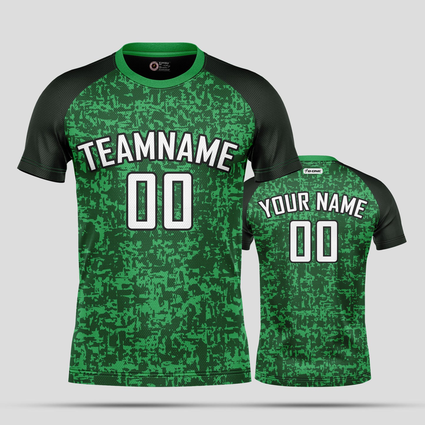 Custom High-Quality Green & Black Soccer Jerseys – Premium Personalized Uniforms