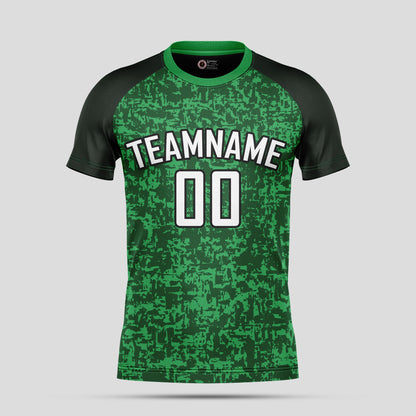 Custom High-Quality Green & Black Soccer Jerseys – Premium Personalized Uniforms