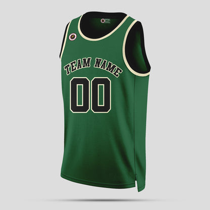 Custom Green, Black, and White Basketball Jerseys – High-Quality Team Uniforms