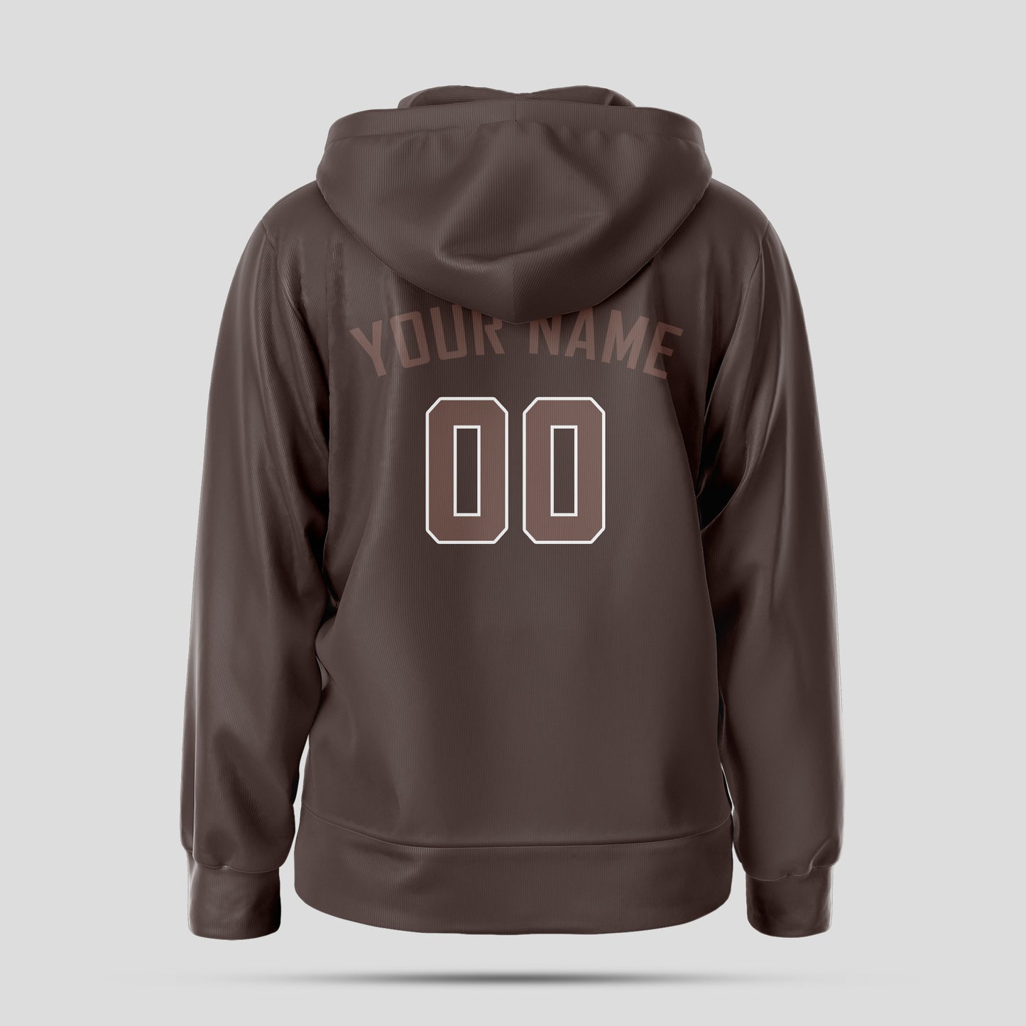 Custom High-Quality Brown Chocolate Pullover Hoodie Sweatshirt