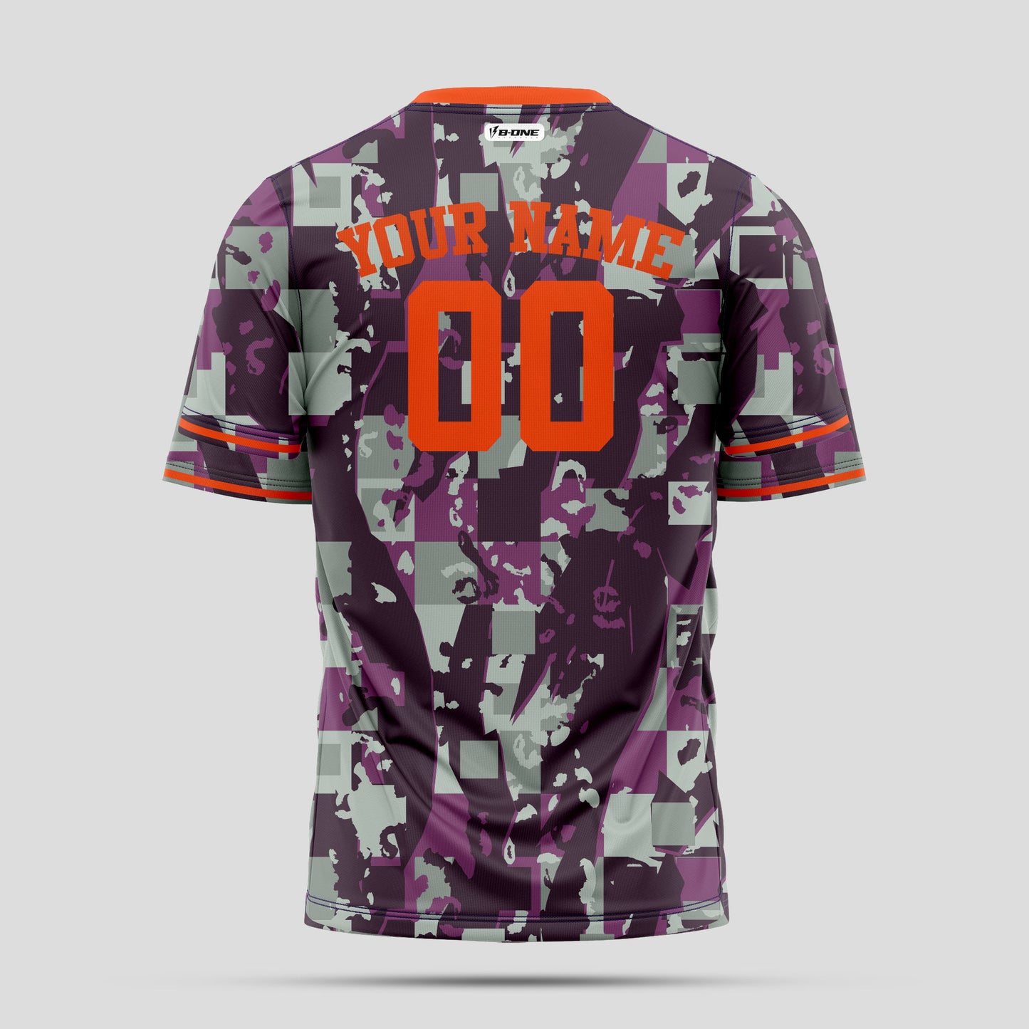 Custom High-Quality Orange Camo Performance T-Shirts