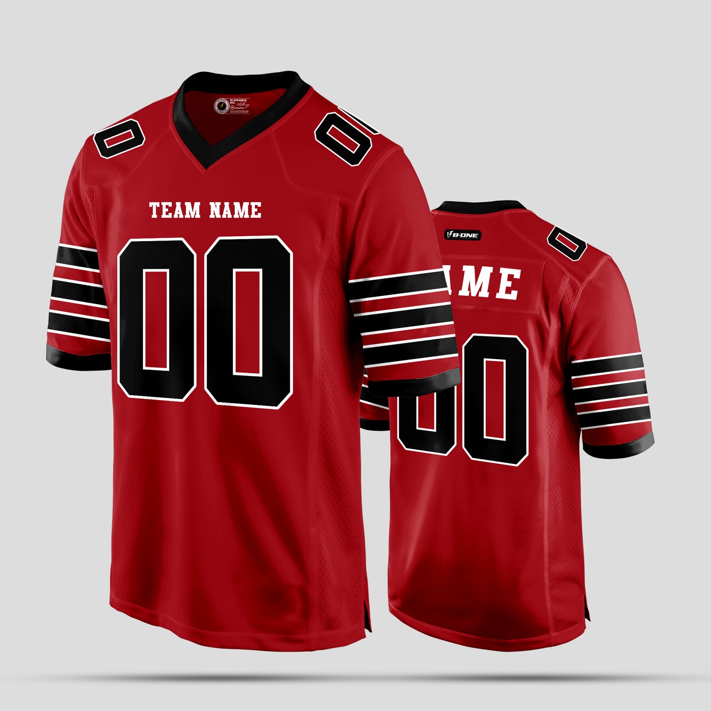 Custom High-Quality Red and Black Football Jersey – Premium Personalized for Superior Performance