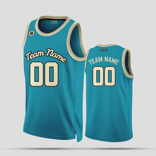 Custom High-Quality Teal & White Basketball Jerseys – Durable & Stylish