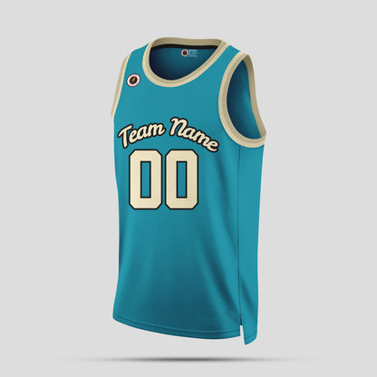 Custom High-Quality Teal & White Basketball Jerseys – Durable & Stylish